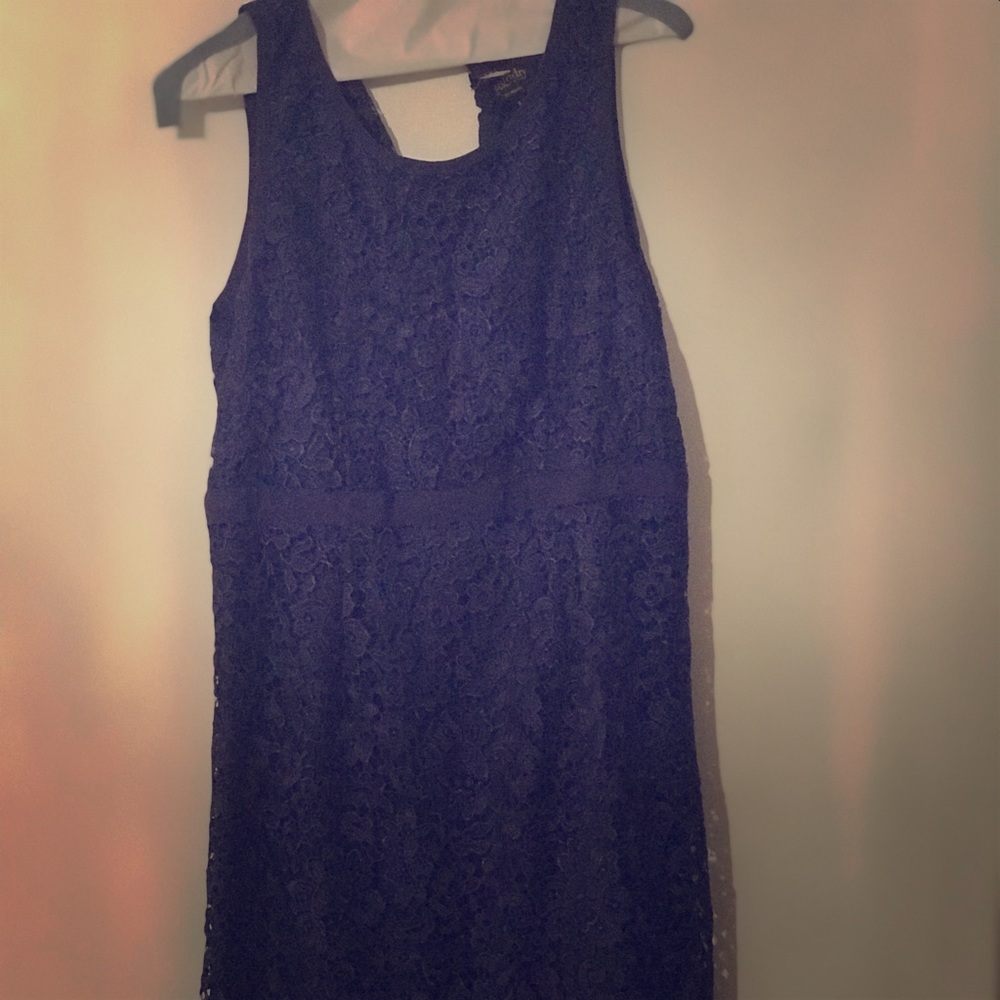 Blue lace dress